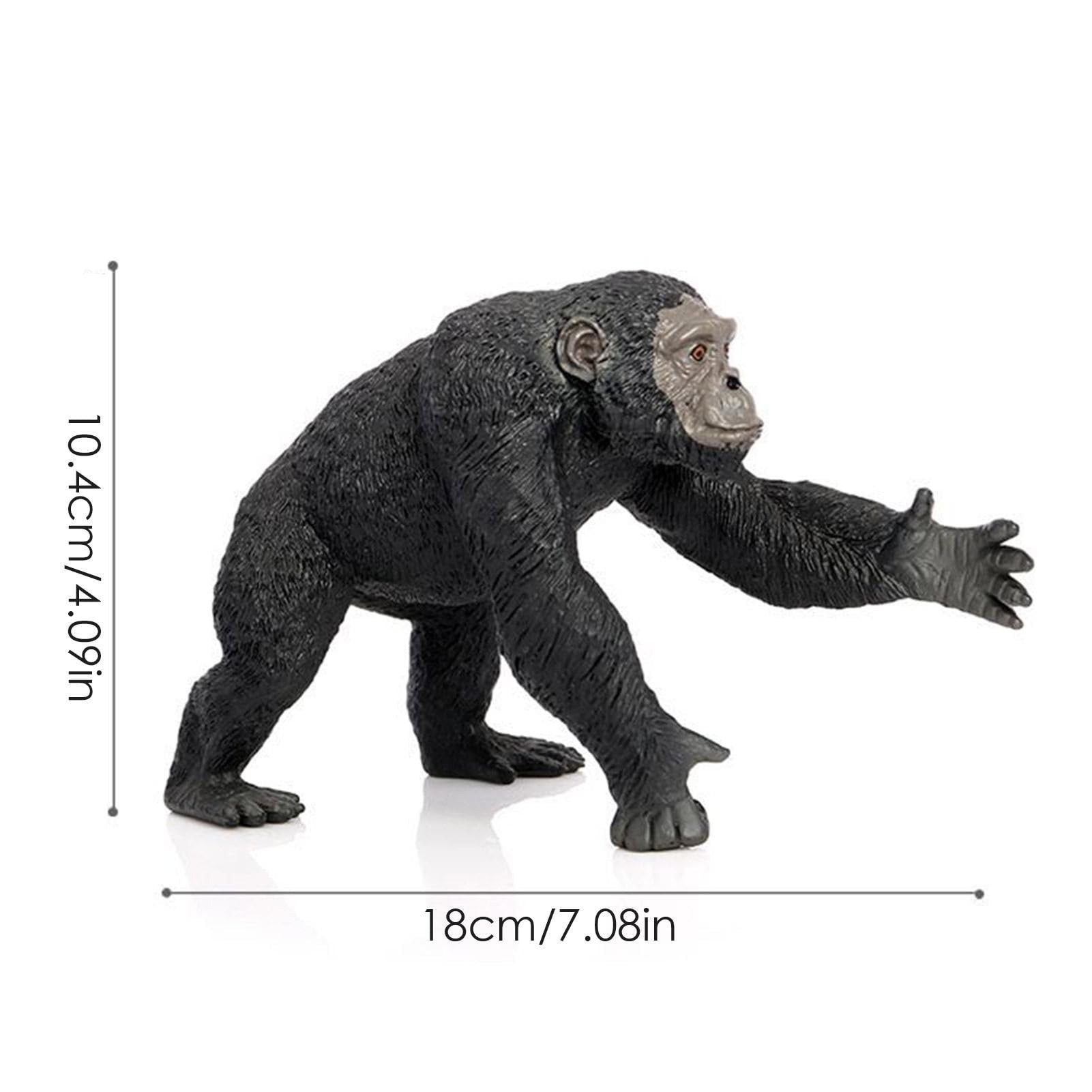 Amazon.co.jp: 動物置物チンパンジー - リアルなチンパンジーの動物