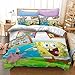 YAOL Juego de ropa de cama creativo con diseño de Bob Esponja...