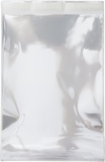 Anitas A5 Plastic Card Bag with 25 mm Lip, Transparent (Pack of 50)
