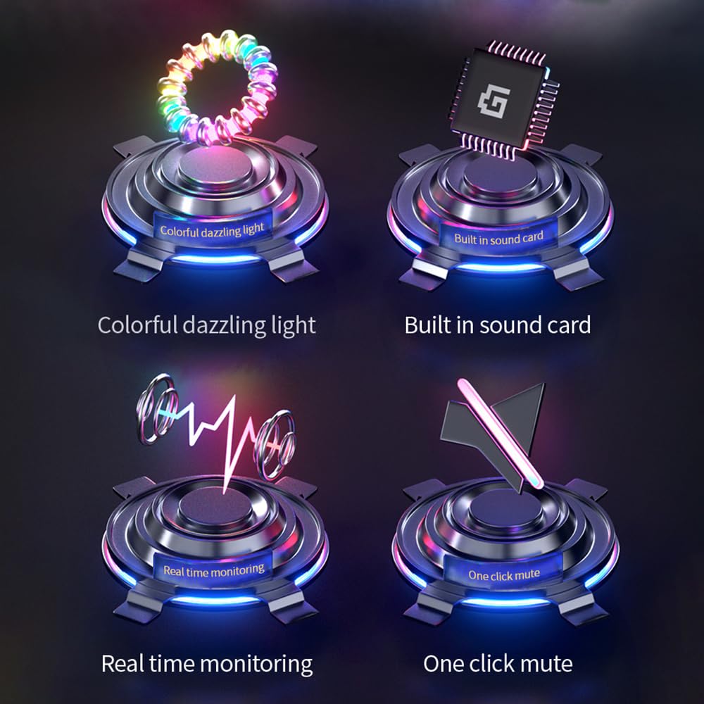 Microphone USB RVB, Microphone de Jeu, kit de Micro d'ordinateur, Micro à condensateur avec trépied, Surveillance en Temps réel, Plug and Play, Une Touche pour Couper Le Son et (Pink)