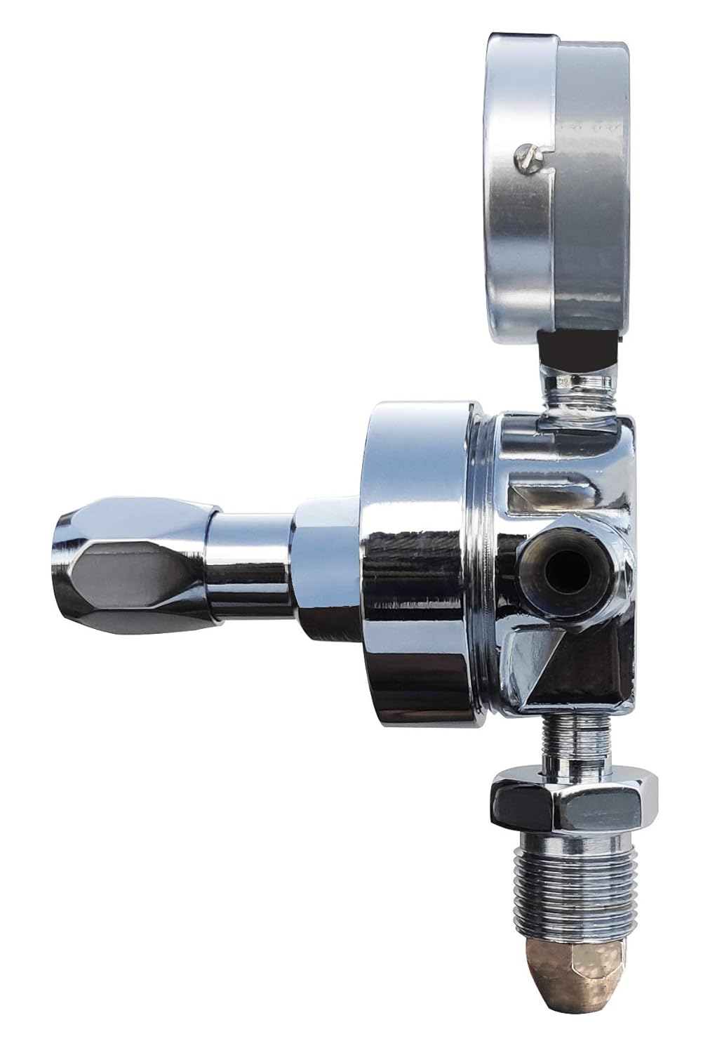 SEEMA® Single Stage Single Gauge Medical Oxygen Gas Regulator(MOX) | Output Pressure Preset at 4 bar | For Hospital, Clinic, Home Use | Silver Colour | 1 Unit SEEMA® Single Stage Single Gauge Medical Oxygen Gas Regulator(MOX) | Output Pressure Preset at 4 bar | For Hospital, Clinic, Home Use | Silver Colour | 1 Unit