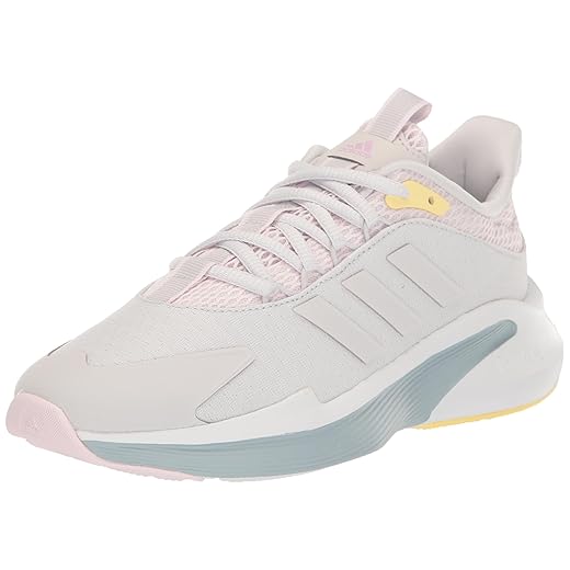 adidas Women's Alphaedge + Sneaker, Dash Grey/Dash Grey/Almost Yellow, 8