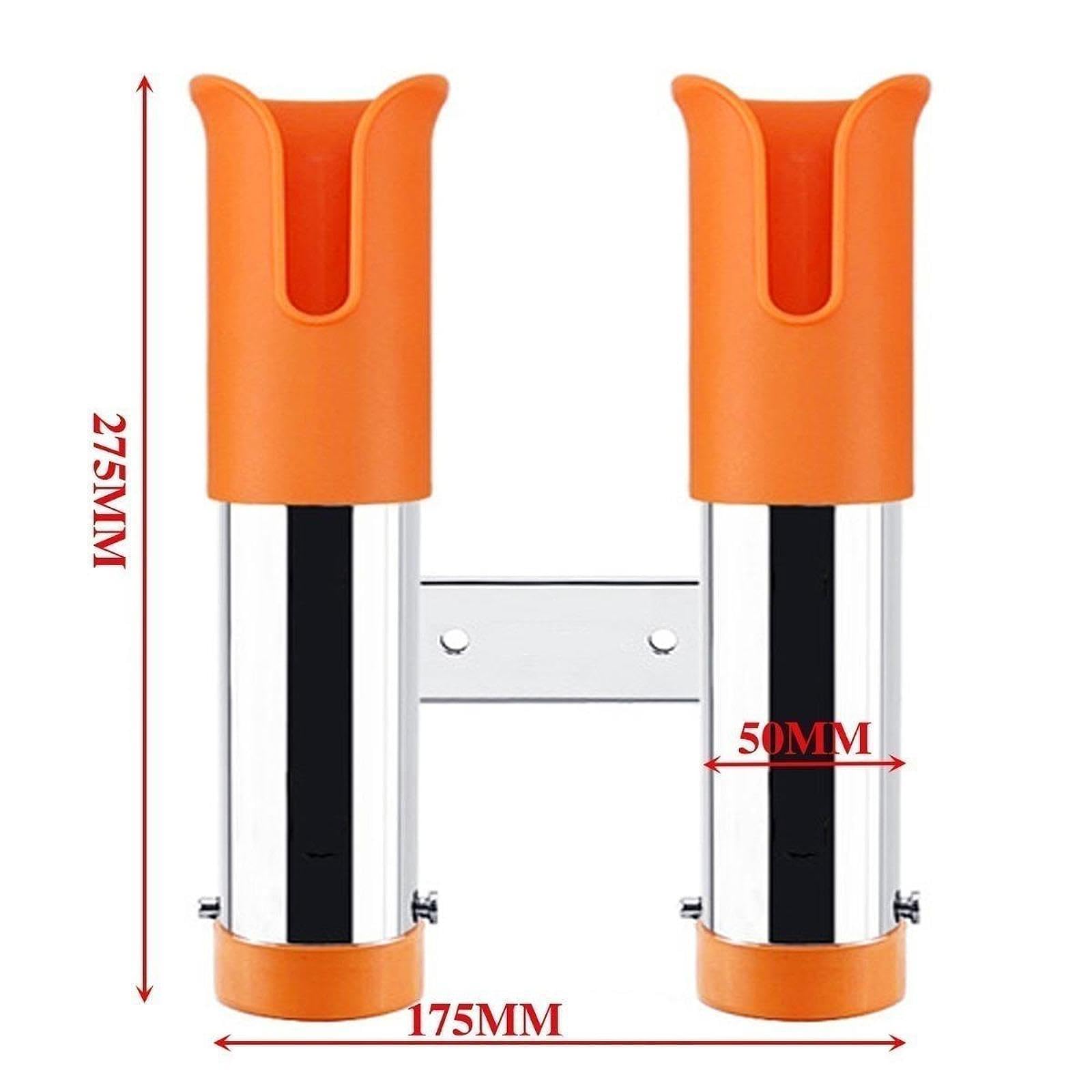 Menolana Fishing Rod Holder Rod Stand Stainless Steel Freshwater Saltwater Fishing Pole Rack Pole Rest for Ship SUV Truck Surfing , White