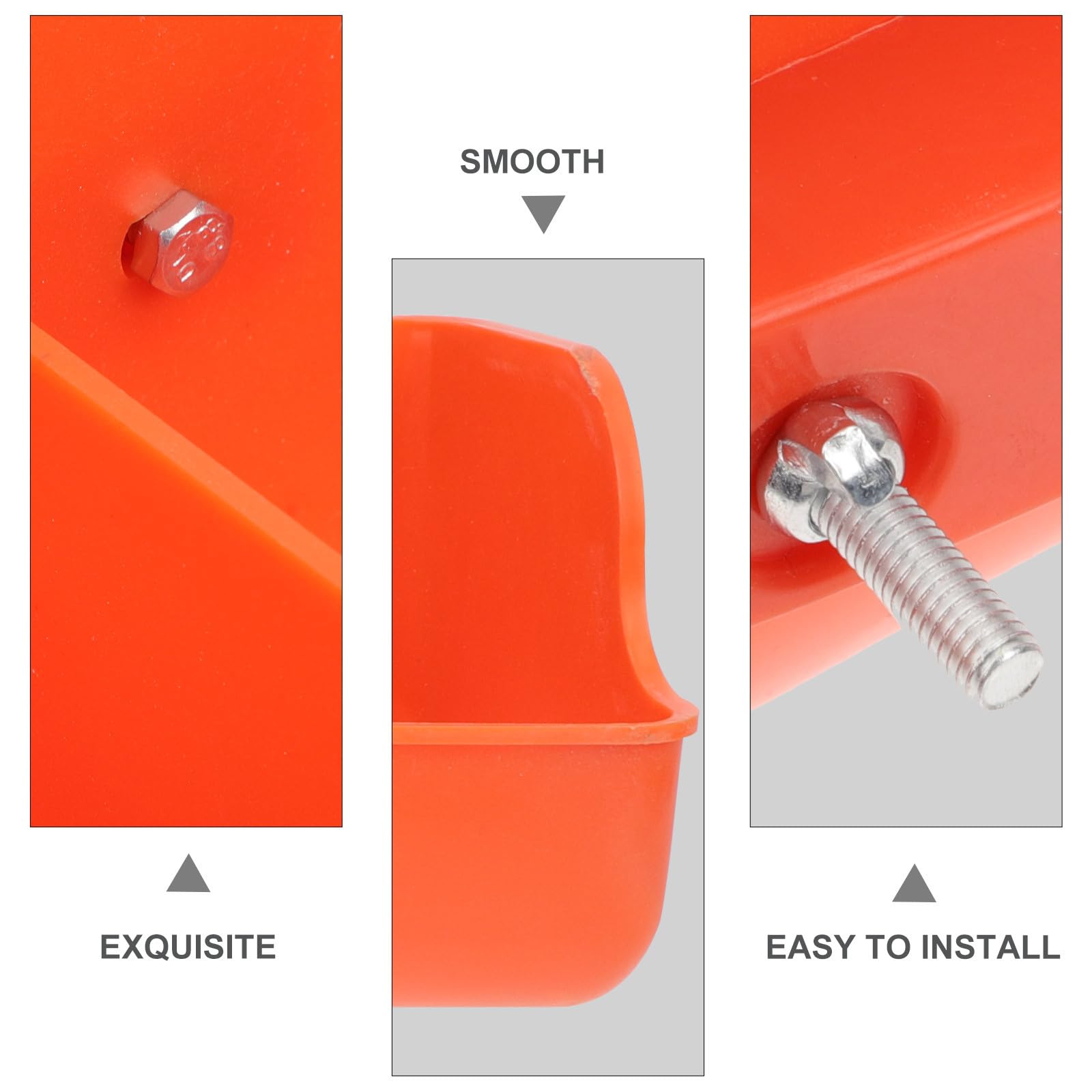 NOLITOY Mangiatoia per Maiali in Plastica 4 Scomparti Facile da Pulire Adatta a Suini Design Robusto in Pp per Allevamenti Suini Stili multipli