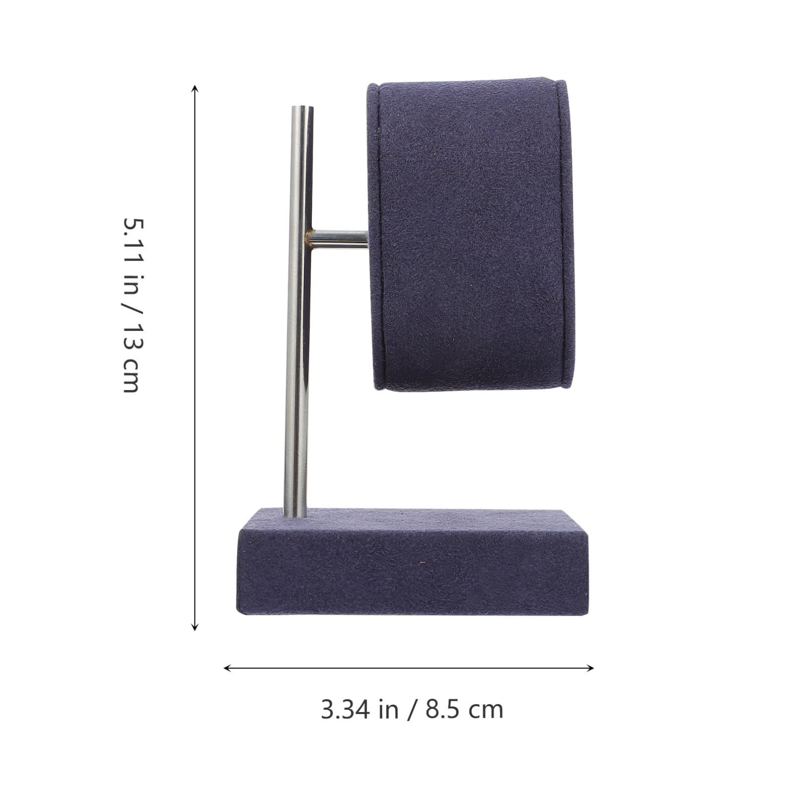 Hemobllo Uhr Display- Ständer Armreif Lagerung Halter Leder Armband Rack Schmuck Turm Organizer für Arbeitsplatte Tisch Top Organisation Champagner
