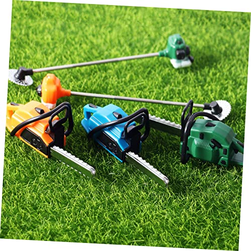 PHENOFICE Miniature Lawn Mower PVC Boys and Girls Garden Tool Toddler Lawn Mower Model Decor