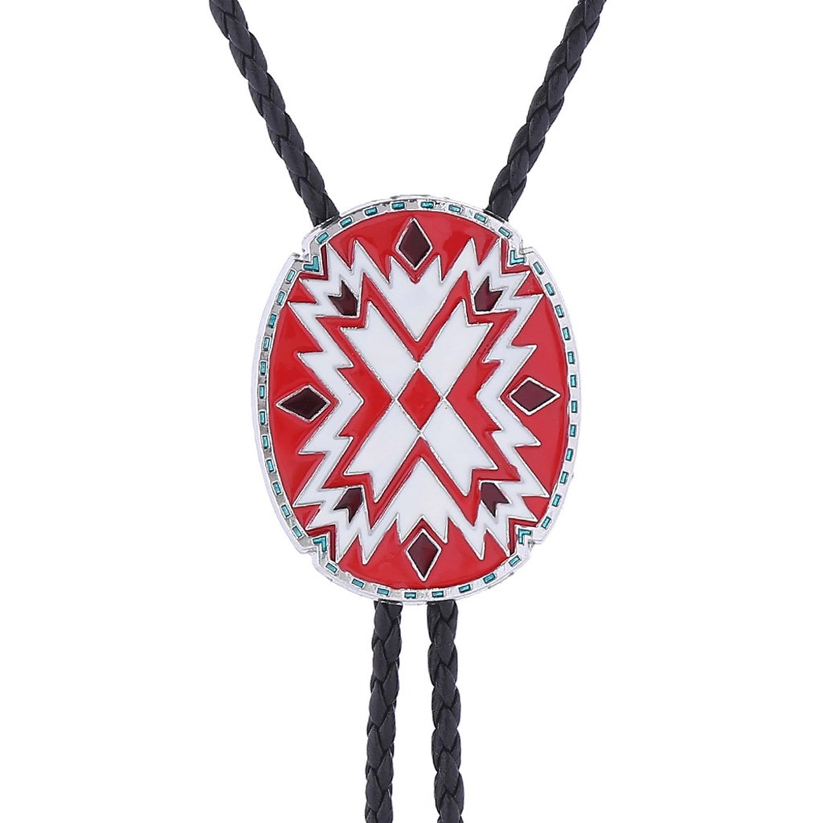 Yilingjc Western Cowboy Bolo Tie Totem Necktie Lariat Necklace Costume Accessory Bolo Tie Western