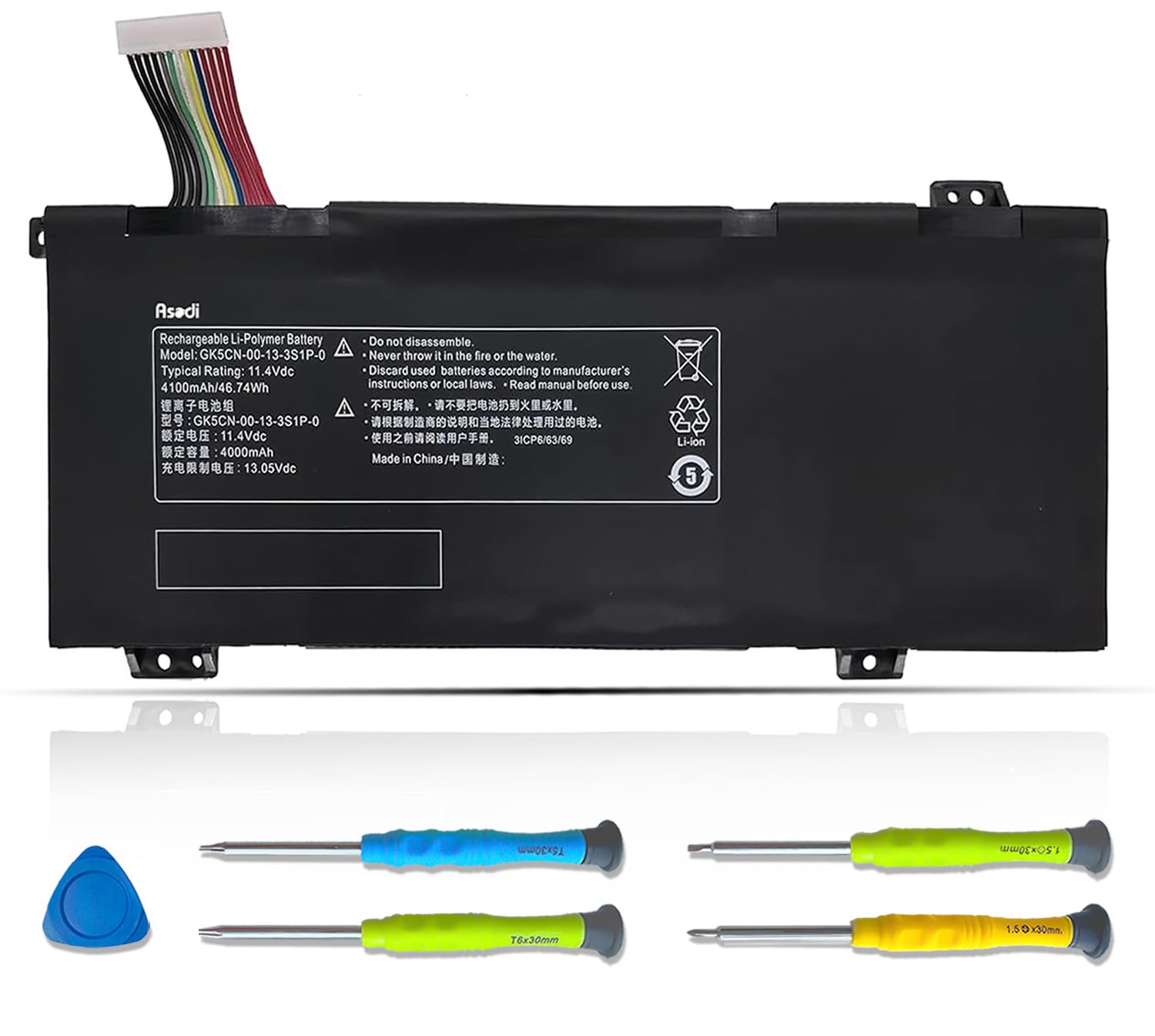 Amazon.com: ASODI GK5CN-00-13-3S1P-0 Laptop Battery for Medion