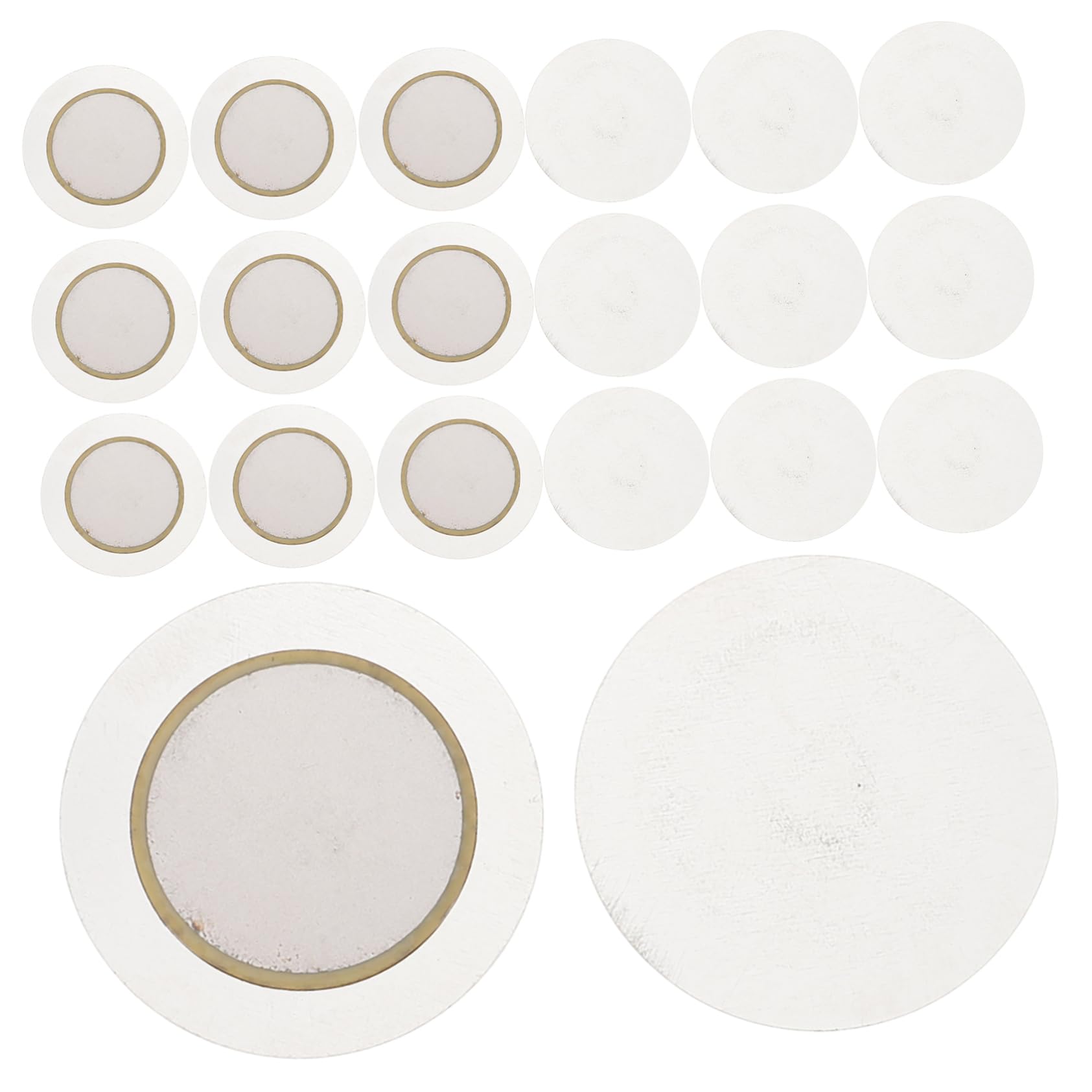 BESTonZON Guitar Buzzer Piezo Buzzer Sensor 30pcs Piezo Discs Acoustic Pickup for Electronic Drums and Diy