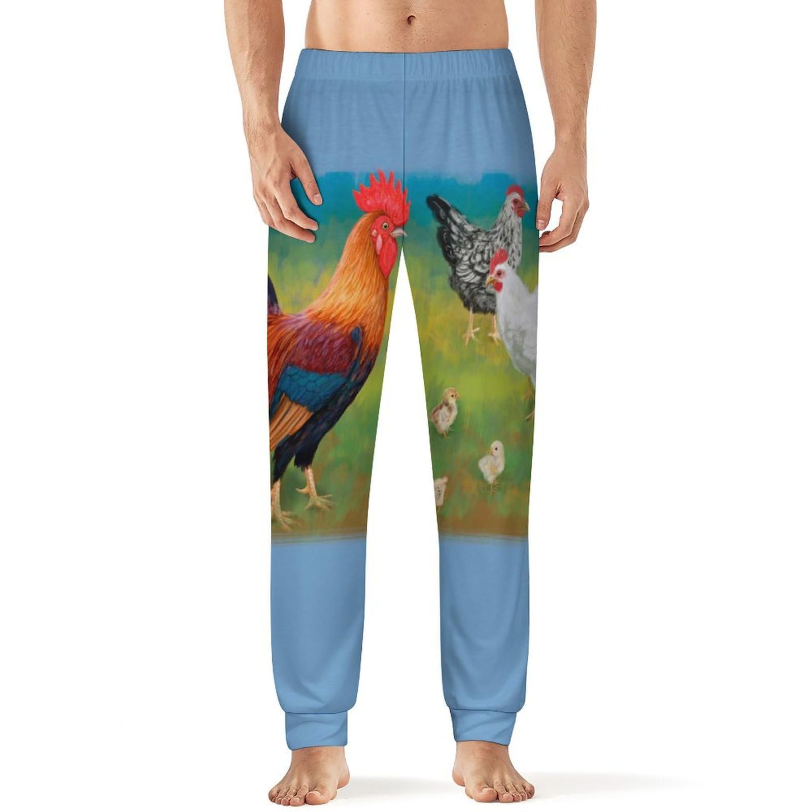 Pantaloni pigiama da uomo con gallo con galline, pantaloni da pigiama alla  moda, pantaloni da salotto, abbigliamento da notte, XL : Amazon.it: Moda