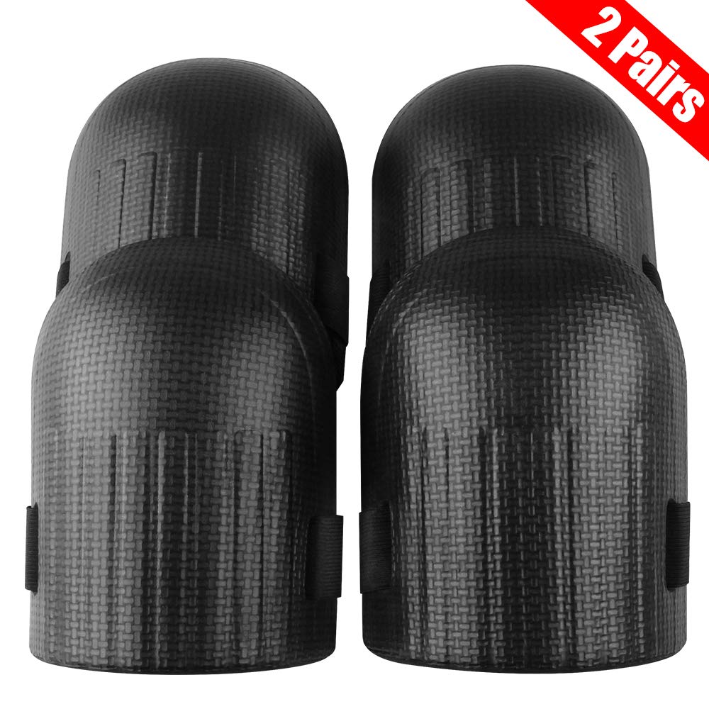 Tomorotec [2 Pairs] Light Weight Waterproof Home and Gardening Knee Pads with Adaptable Straps, Durable and Soft EVA Foam Cushion