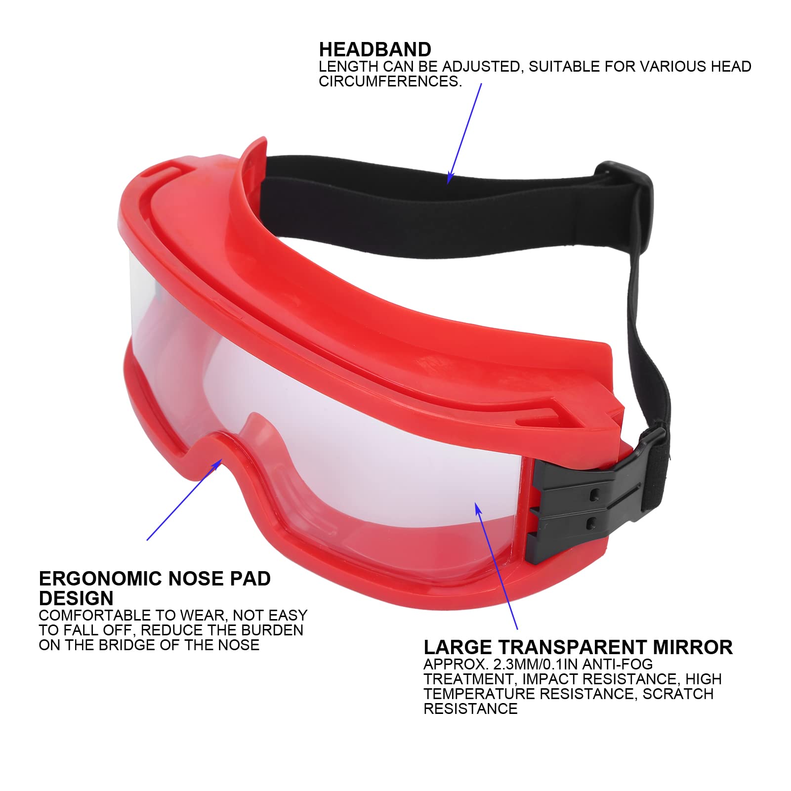 Occhiali Di Sicurezza Antiappannamento - Protezione Occhi Per Saldatura, Antincendio E Industria