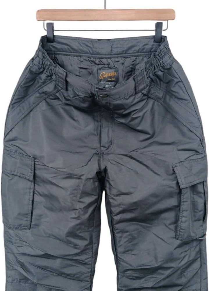 Boy's Insulated Cargo Snowboard Snow Pants - Black, Youth