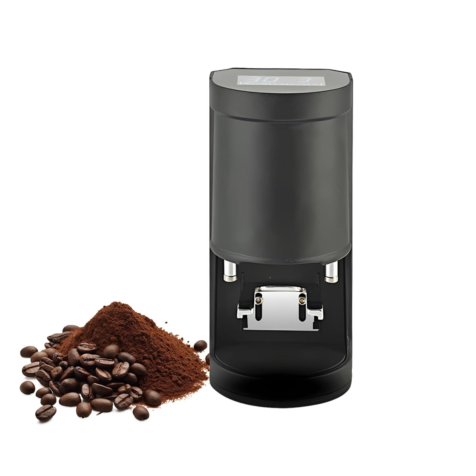 58mm Tamper Do Kawy Automatyczny Tamper Elektryczny, Regulowany 5–30 Kg, Elektryczna Prasa Do Kawy Mielonej, Do Domu I Profesjonalnego Użytku(Threaded base Black)