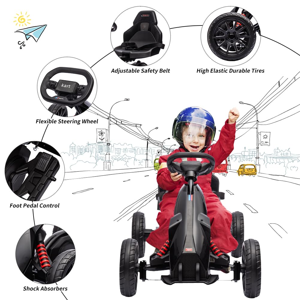 Amazon.co.jp: 幼児向け電動ゴーカート、12Vドリフトカート、7Ah