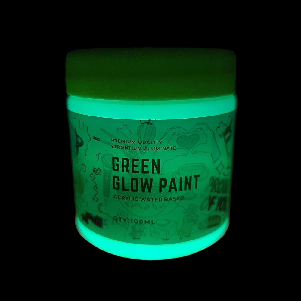 Non Toxic Glow in the Dark Paint Green, 100 ML Trinidad and Tobago Ubuy
