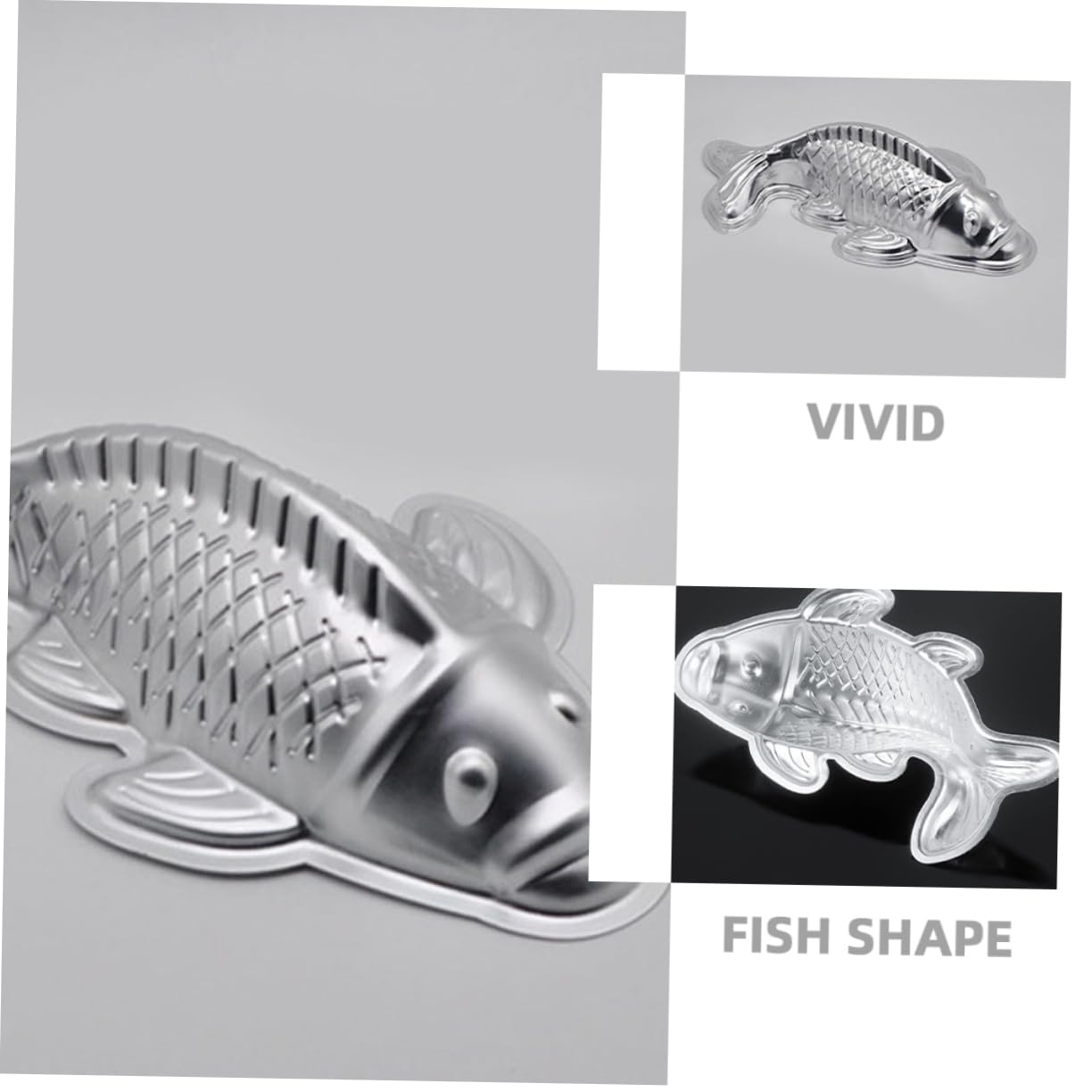 2pezzi Stampo Per Dolci Forma Di Pesce Di Mold Antiaderente Per Cake e Dessert Utensili Per Cucina Facili Da Pulire e Conservare