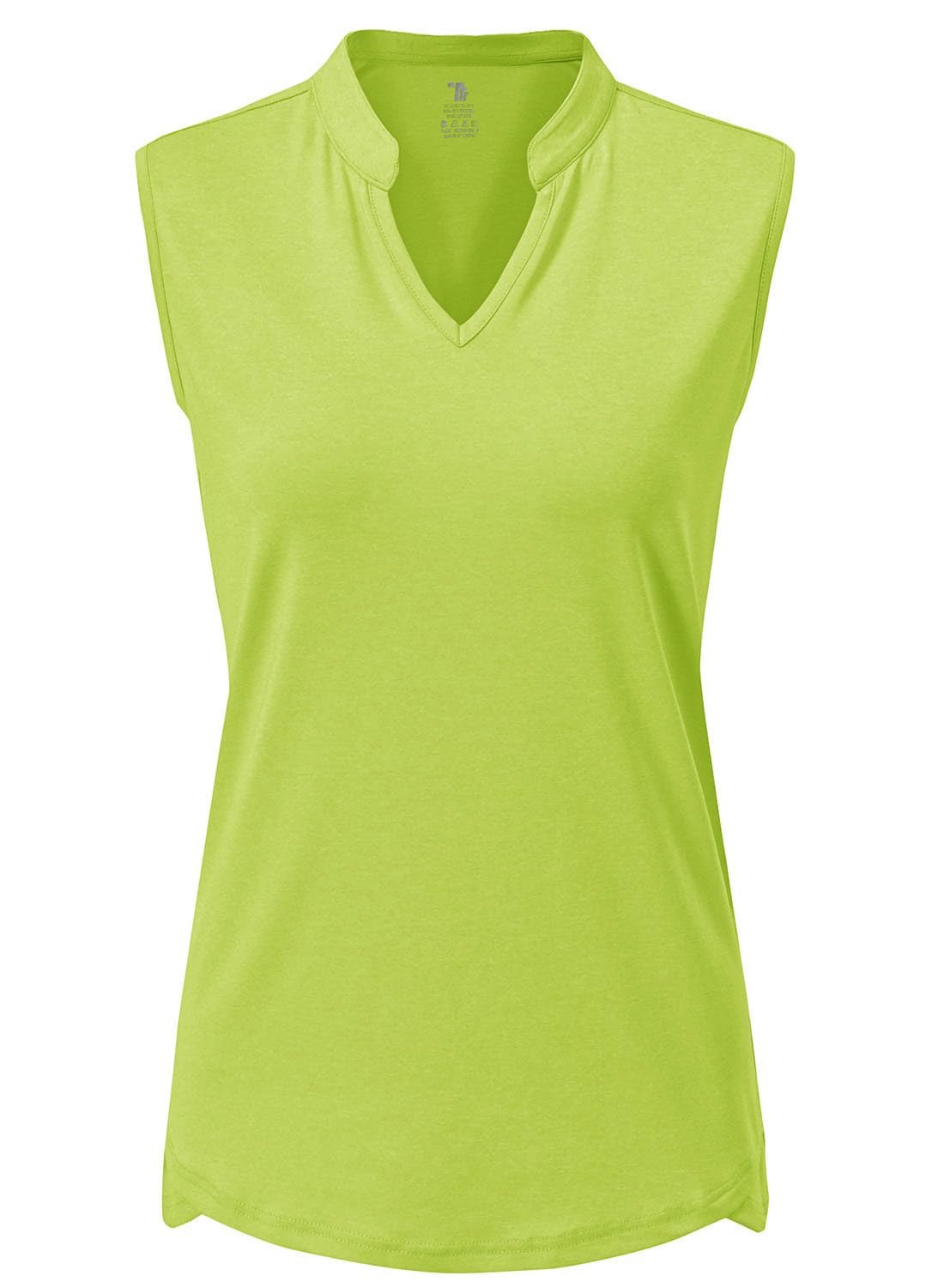 YSENTO Débardeur de sport sans manches pour femme - Polo de golf respirant avec col en V