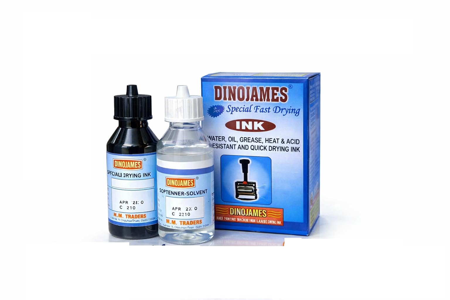 Dinojames Batch Coding Fast Drying Ink with Solvent 100 ml - Black | Fast Drying-image-24