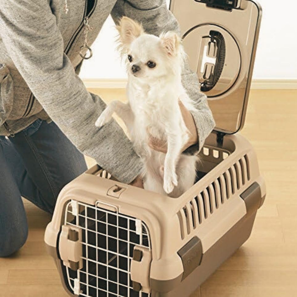 Amazon | リッチェル キャンピングキャリーダブルドア 小型犬・猫用