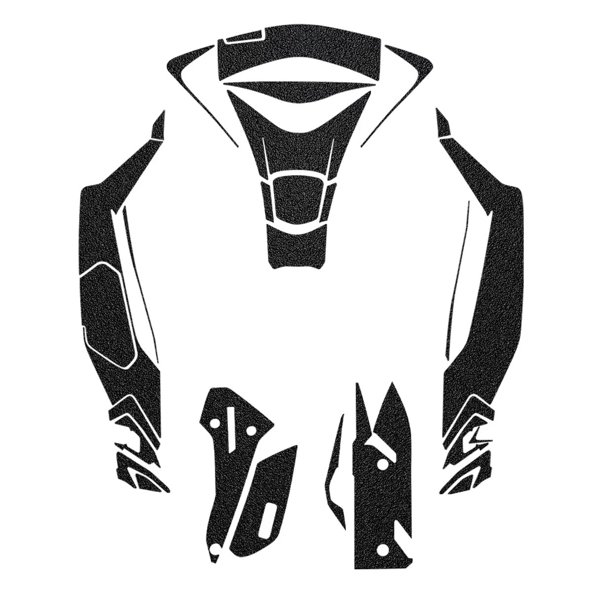 Motorcycle Frosted Fuel Tank Stickers Moto Scooter Exhaust Decals Accessories for PCX160 for PCX 160 2025 Stickers(Color2)