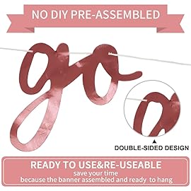 BEISHIDA Double-Sided Rose Gold Go Shawty It\'s Your Birthday Banner 11.4Feet,NO DIY-Hip Hop Theme Glitter Happy Birthday Banner Pre-Strung Rap Theme Happy Birthday Sign for Man Women birthday Party Supply