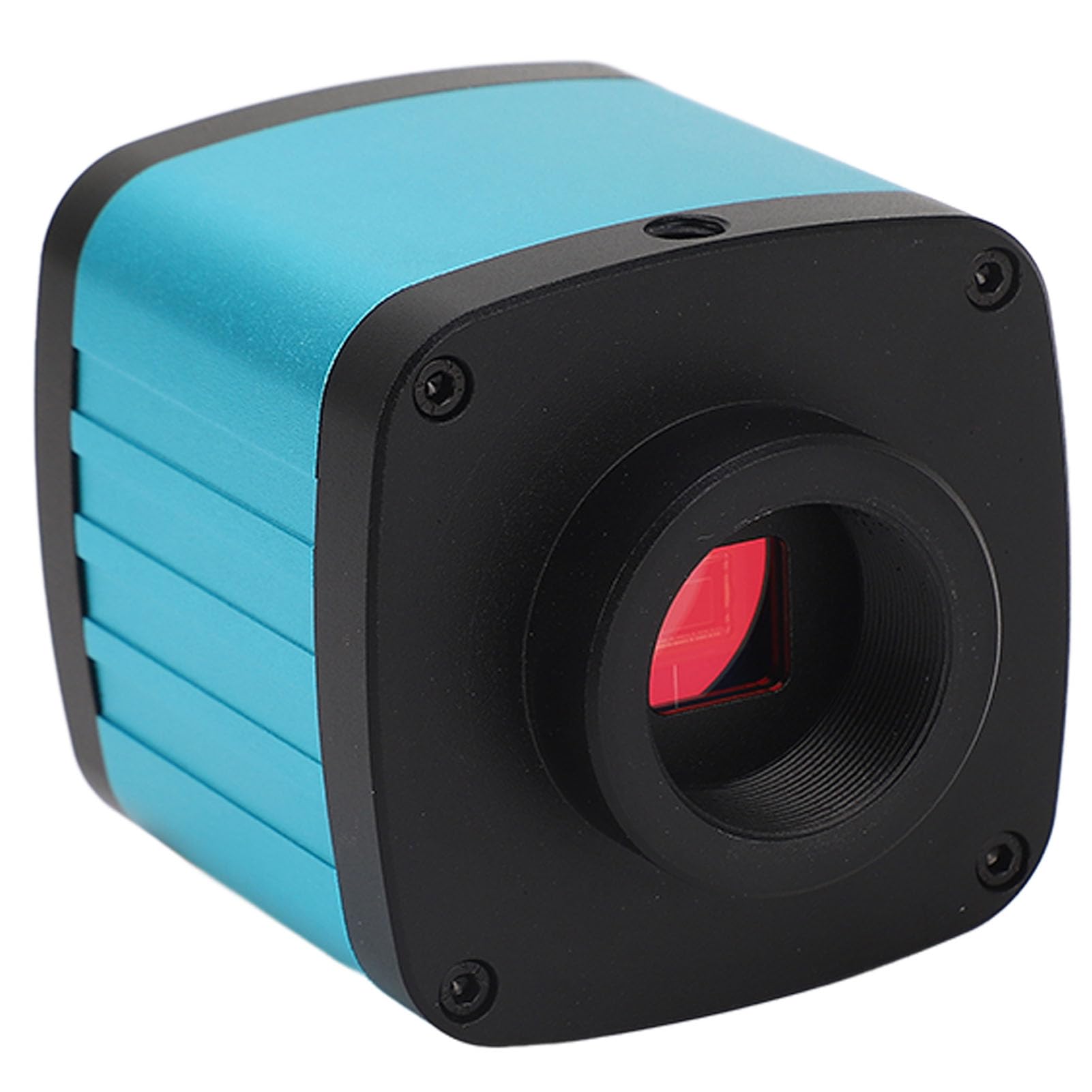 Fafeicy 48 MP HD Industrie-Mikroskopkamera, 1080P, 60 FPS, USB-Ausgang, 5-facher Digitalzoom mit 16 Kreuzlinien für PCB-Lötreparaturen (EU-Stecker)
