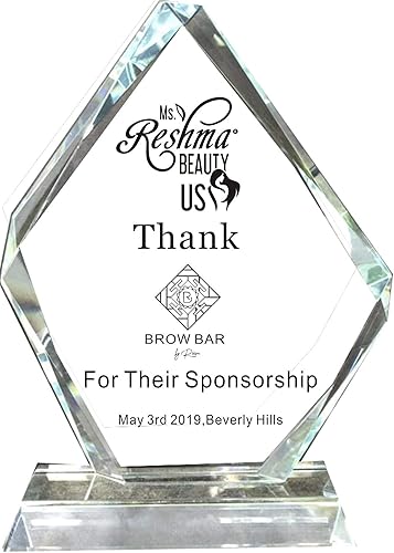 Gratis grabado trofeo-cristal premio para la graduación, placa de premio, reconocimiento de placa de jubilación, logro, apreciación,