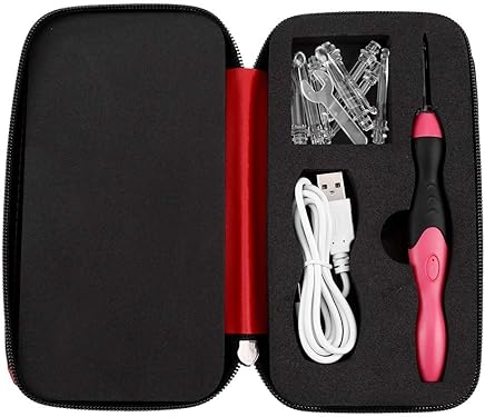 Jinxuny Los Ganchos de Ganchillo, Profesional 9 en 1 led iluminan los Ganchos de Ganchillo Agujas de Tejer Tejido Costura Jinxuny Los Ganchos de Ganchillo, Profesional 9 en 1 led iluminan los Ganchos de Ganchillo Agujas de Tejer Tejido Costura