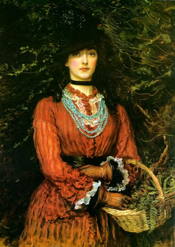 Impression d'affiches Miss Eveleen Tennant sur toile tendue haute qualité