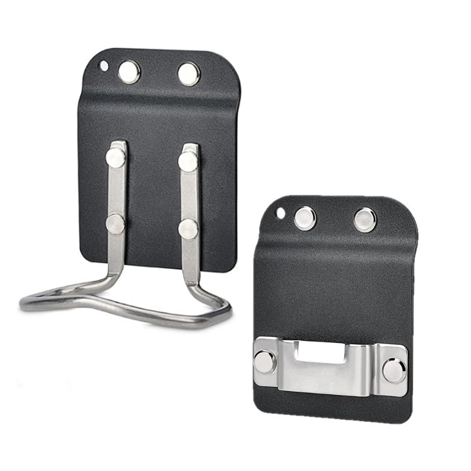 Multipurpose Tool Clip Set for Hammer Tape Measure Impacts Drill 2 Pack Sturdy Nylon Stainless Steel Tool Accessory Tape Measure Clip