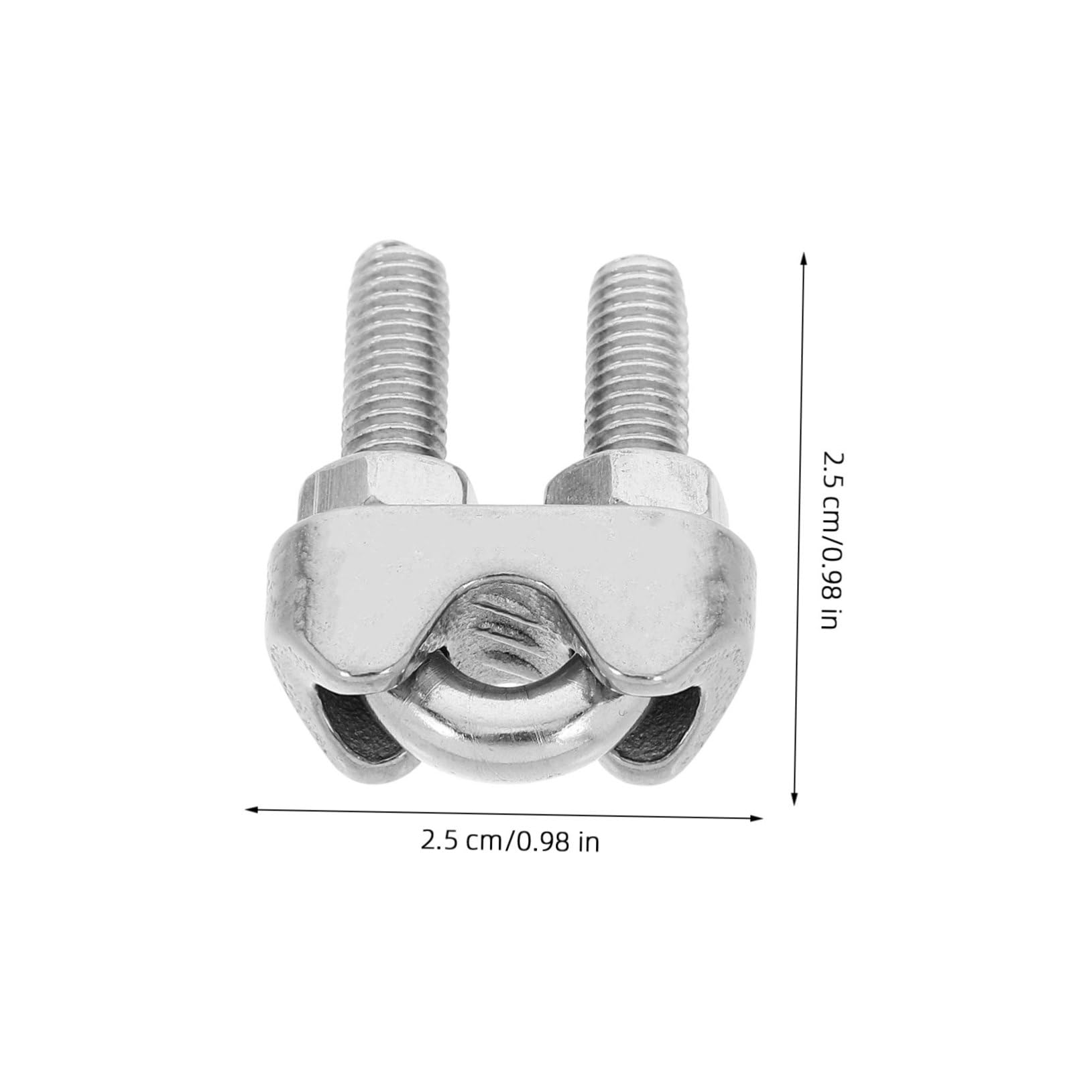 20 Piezas Abrazadera de Cable de Acero Inoxidable, M5