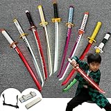 Ncvoae 日輪刀 子供 発光刀 鬼滅 コスプレ 道具 『大人/子供用』 煉獄杏寿郎 刀 善逸 胡蝶しのぶ 冨岡 時透無一郎 伊之助 グッズ 全キャラクター 完成度高い cosplay 誕生日プレゼント演出 学園祭 祭り (子供-発光,煉獄杏寿郎) [並行輸入品]