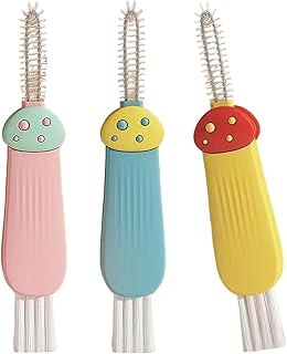 3 Pcs 3 in 1 Cup Lid Gap Cleaning Brush Multifunctional Bottle Cleaning Brush for Water Bottle Cup Lid Gap for Gaps of Various Containers