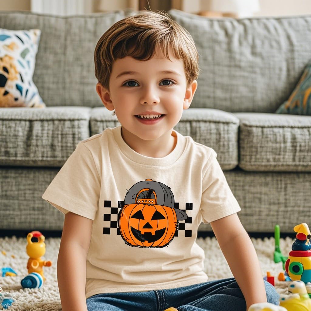 Toddler Boys Girls Halloween Shirt Short Sleeve Pumpkin Baseball T-Shirts Boo Tees Spooky Dude Tops 2-7 Years - Image 4