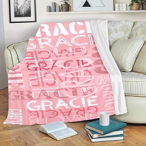 Miniatura 3 de Dr.TOUGH Manta personalizada con nombre, texto y nombre, para regalos de cumpleaños de adultos o niños, Navidad, regalo de la madre, Día del Padre,