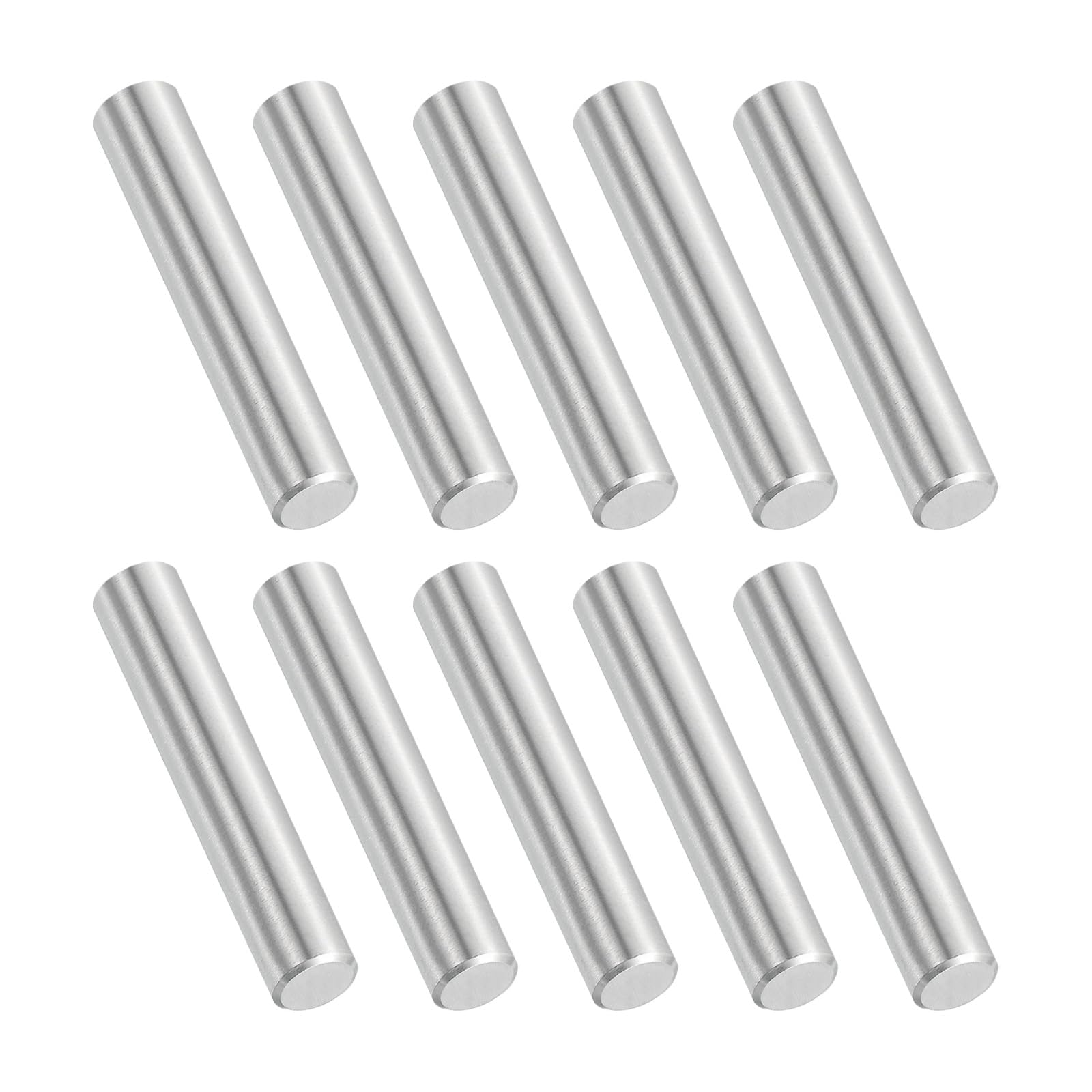 PATIKIL 5 Pcs Marine Grade 316 Stainless Steel Dowel Pins, 10mm x 50mm Round Metal Rods Linear Rail Rod Shaft Solid Bar Stock for Pegs Support Shelves DIY Craft Gear โ image 1