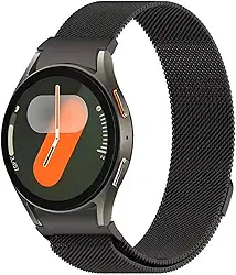 Pulseira Slim Milanese Metal Inox Loop Compatível com Samsung Galaxy Watch 7, 40mm 44mm, Malha Magnética de Aço Inoxidável Watch7