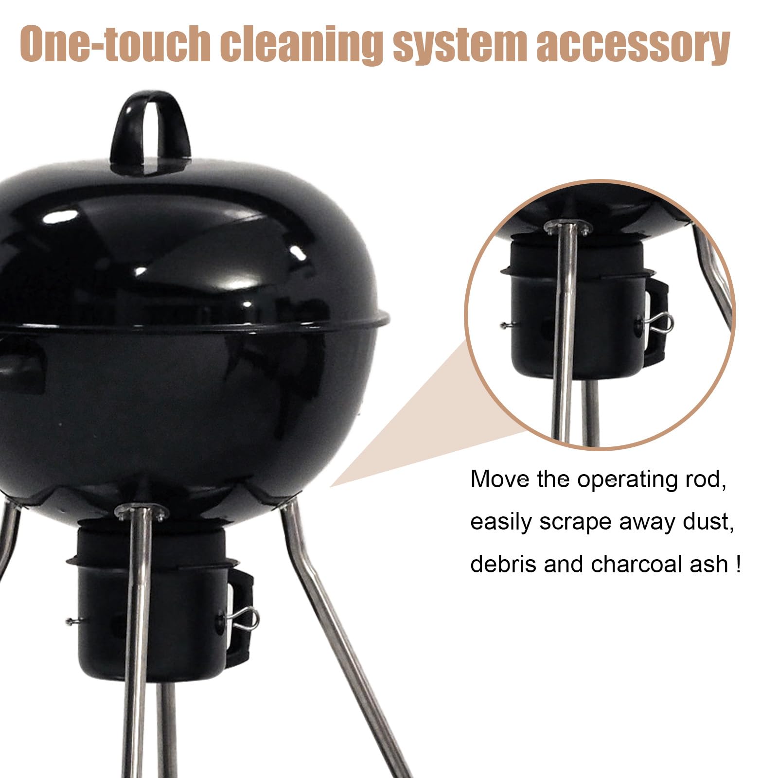 Kit Sistema Di Pulizia One-Touch Da 22-1/2 Pollici, 7444 Parti Di Ricambio Valvola Di Regolazione Della Griglia Per Griglia~p179798244 - Foto 9