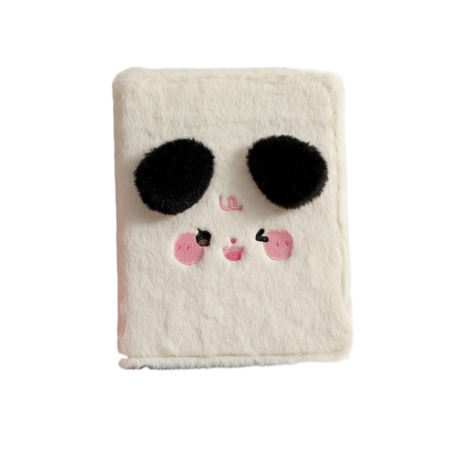 Soft Plush A5 Binder Photo Album Photocard Holder Idol Photocards Collect Book School Stationery Picture Albums For Photo(White Shell)