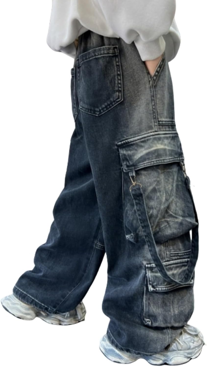 Boys Casual Trousers Lightweight Cargo Pants Ideal for Outdoor Adventures and Daily Wear Ages 4 to 12 Regular Fit