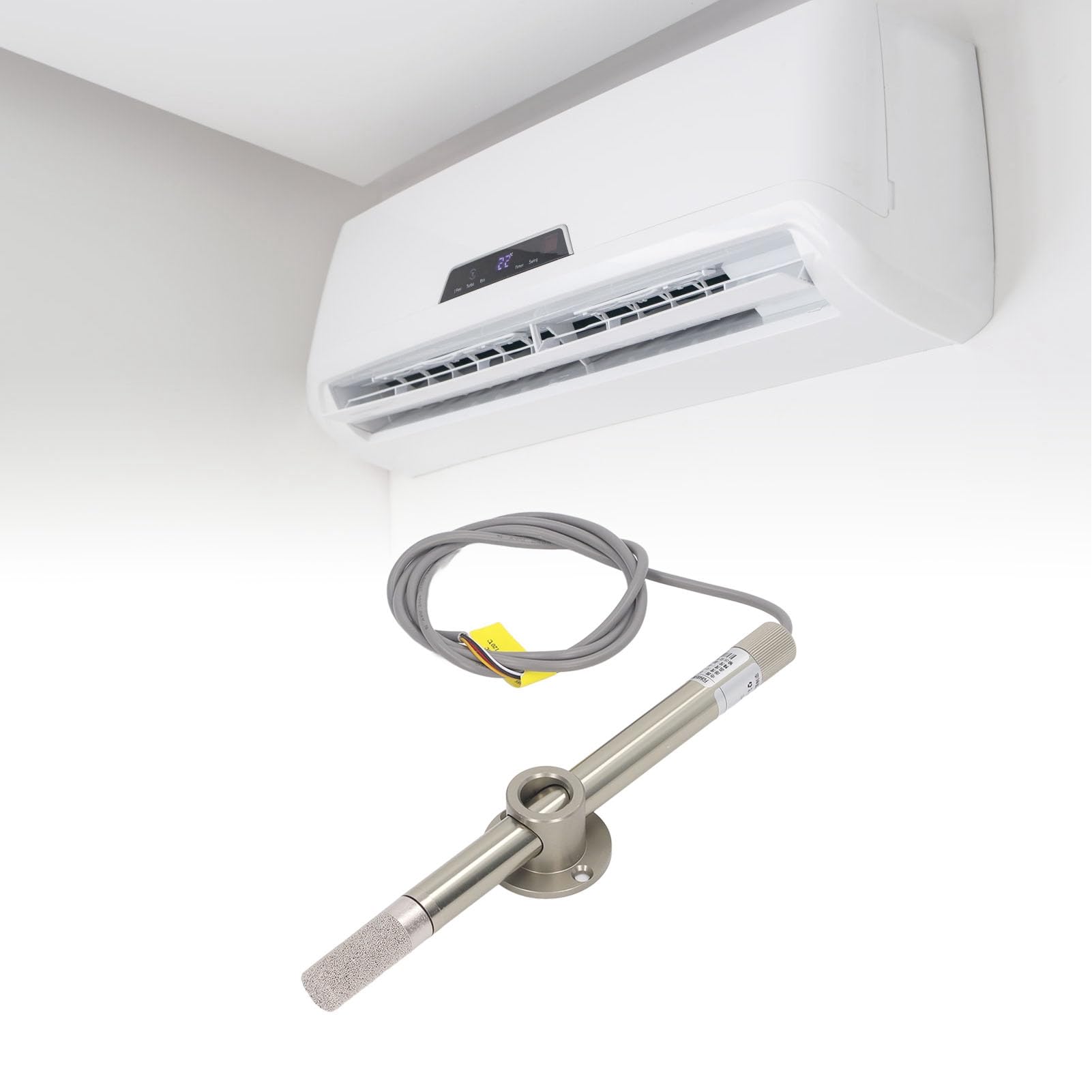 Fockety Sensor Digital de Temperatura y Humedada, Módulo de Sensor de Temperatura y Humedad Hvac, de Sonda de Censación de Humedad Integrado Montado en la Pared