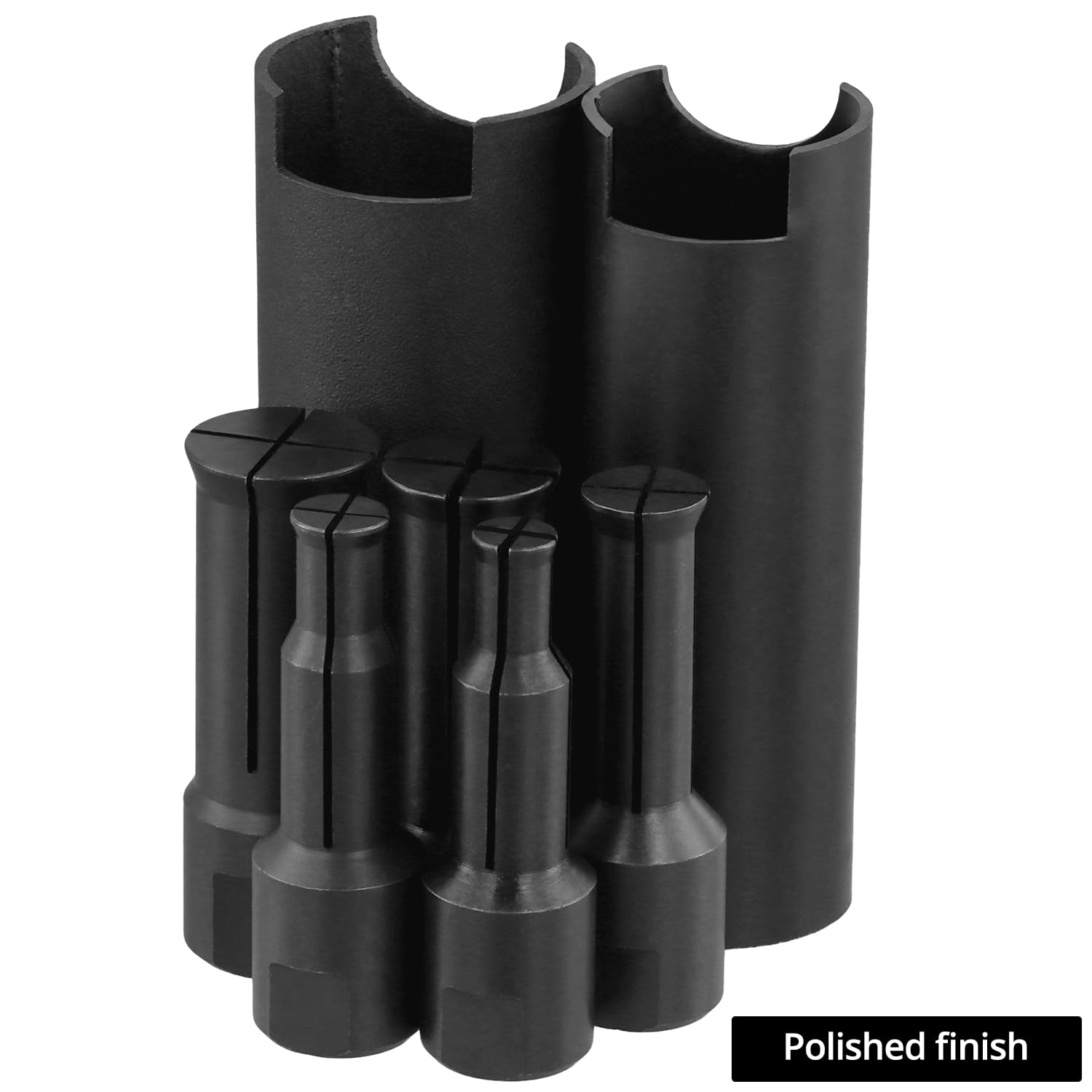 QWORK® 10-częściowy zestaw ściągaczy do łożysk wewnętrznych do motocykli, 5 rozmiarów otwartych klipsów 9-23mm, zestaw narzędzi do demontażu łożysk motocyklowych
