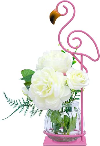 Desktop Glass Planter Vase Holder, esktop Glass Planter Hydroponics Vase，Metal