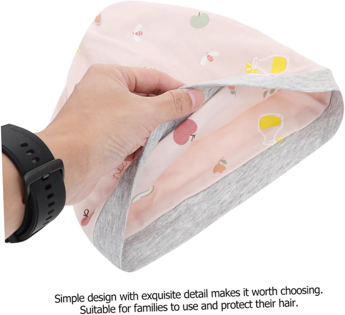 CALLARON Comfortable Summer Confinement Hat 2pcs Postpartum Hat for Women Pregnant Pink