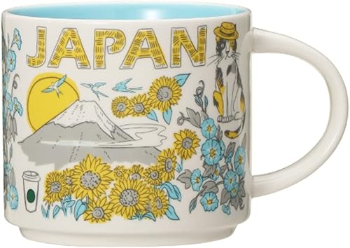 Starbucks Been There Series Japan Summer - Taza de café de cerámica, 14 onzas
