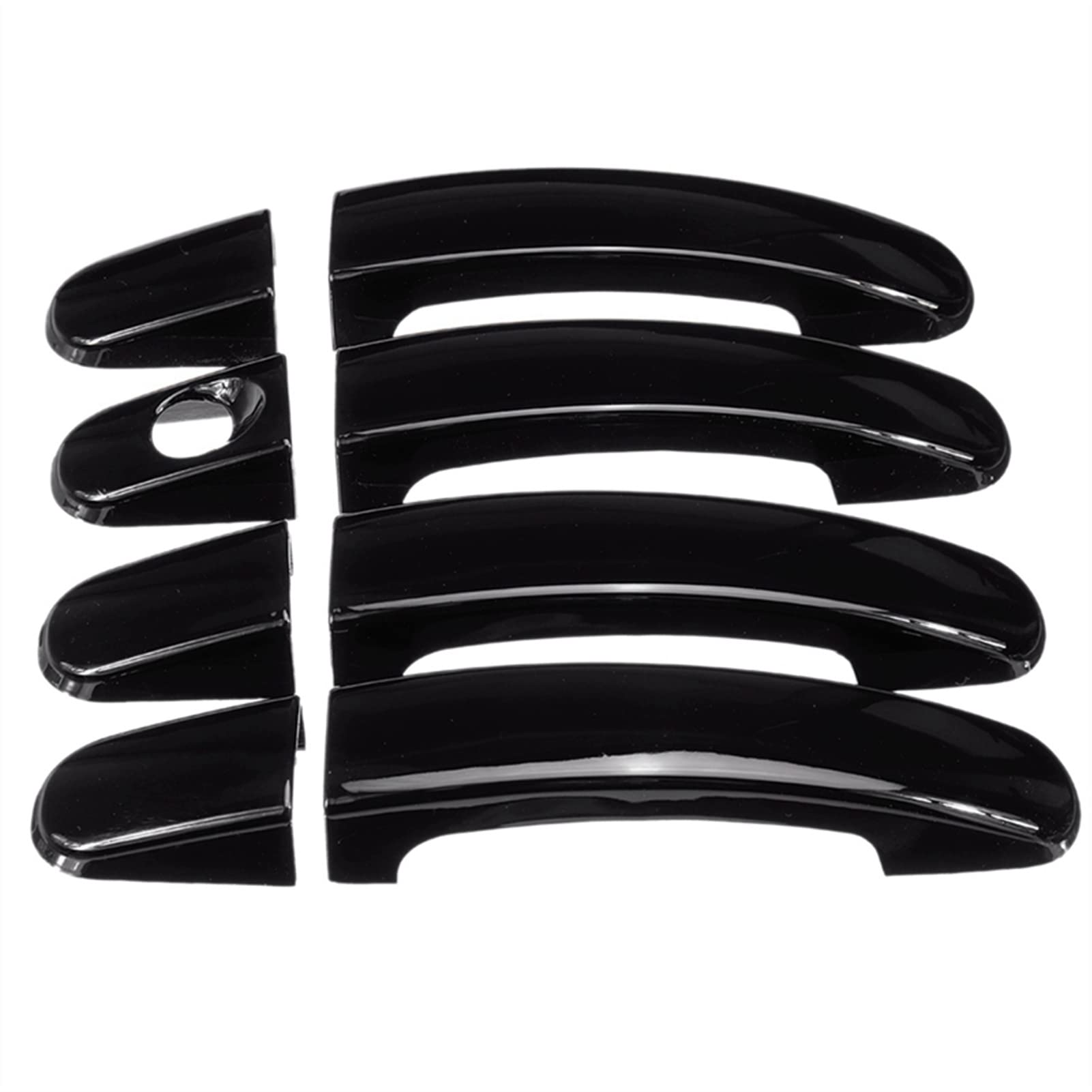 FAHBSTR Exterior Door Handle Cover for Focus Escape Kuga Ranger 2013-2018 8 PCS/Set Car ABS Glossy Black 4 Door Handle Covers