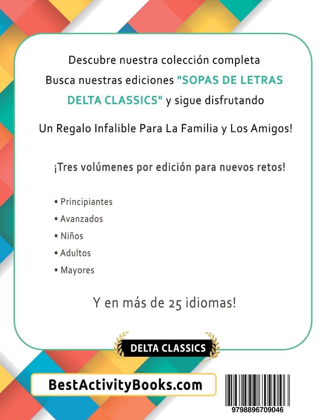 SOPA DE LETRAS EN INGLÉS FORMATO GIGANTE: 1.000 ROMPECABEZAS PARA ADULTOS - VOL.1 - DELTA CLASSICS - EDICIÓN GIGANTE - 20.000 PALABRAS - ¡UN DESAFÍO ENORME!