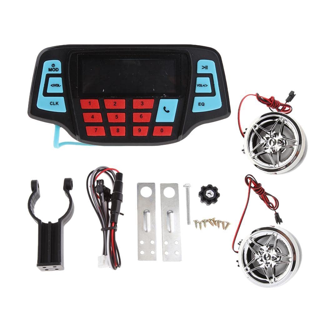 STYLEHEAVEN Amp Waterproof Bluetooth Motorcycle Stereo 2-Speakers Audio System - Phone Dialing Function-picture-26