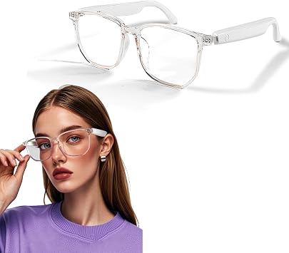 Xmenha Smart Glasses For Men Women Wireless Smart Dark Sunglasses With Bluetooth Speakers Audio Glasses Blue Tooth Eyeglasses